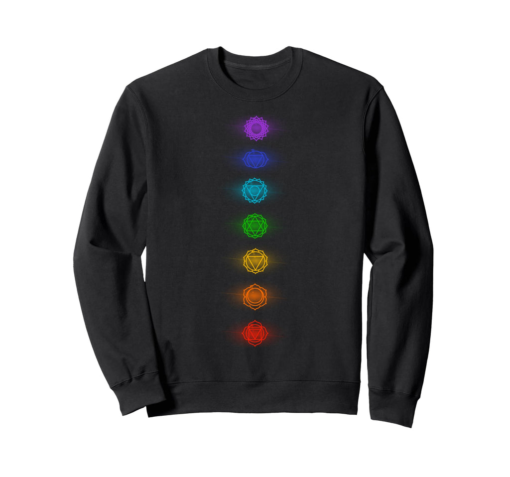 Chakras Yoga Meditation Zen Om Sweatshirt - Novelty Apparel for Adults - T-Shirt, Sweatshirt, Hoodie