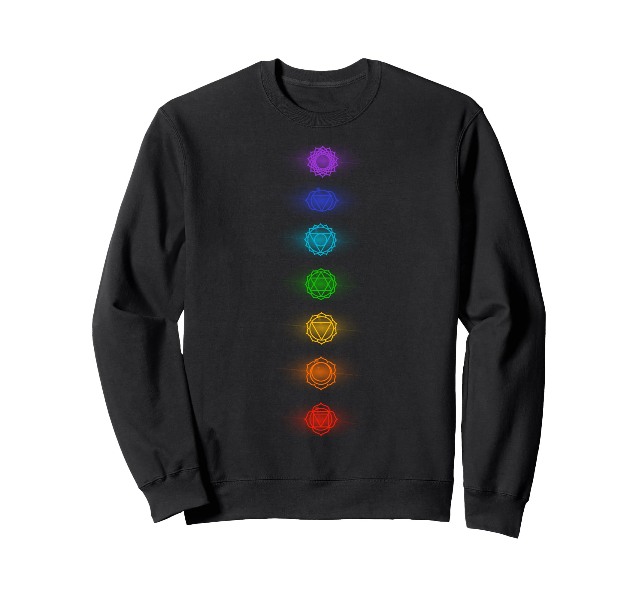 Chakras Yoga Meditation Zen Om Sweatshirt - Novelty Apparel for Adults - T-Shirt, Sweatshirt, Hoodie