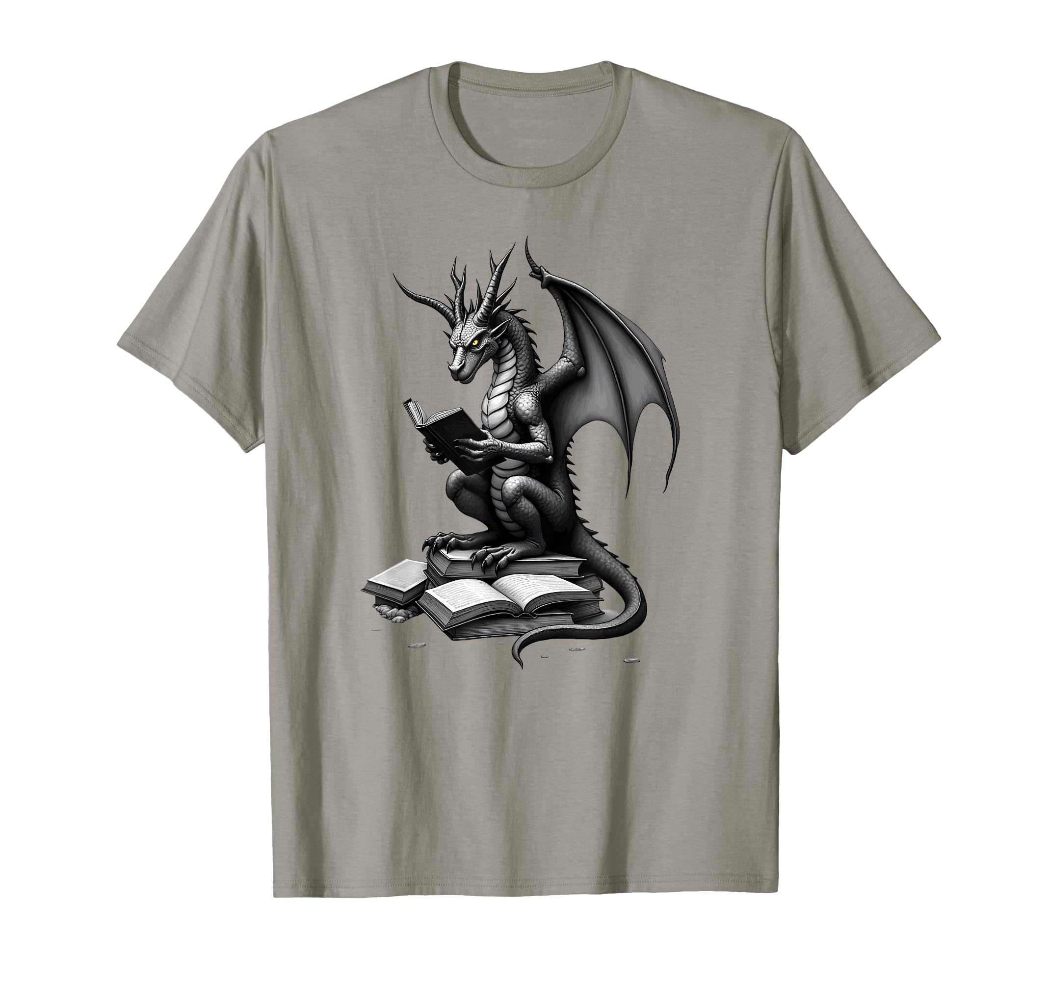 Fantasy Book Reader Dragon Reading Books T-Shirt - Streetwear Style Unisex - T-Shirt, Sweatshirt, Hoodie