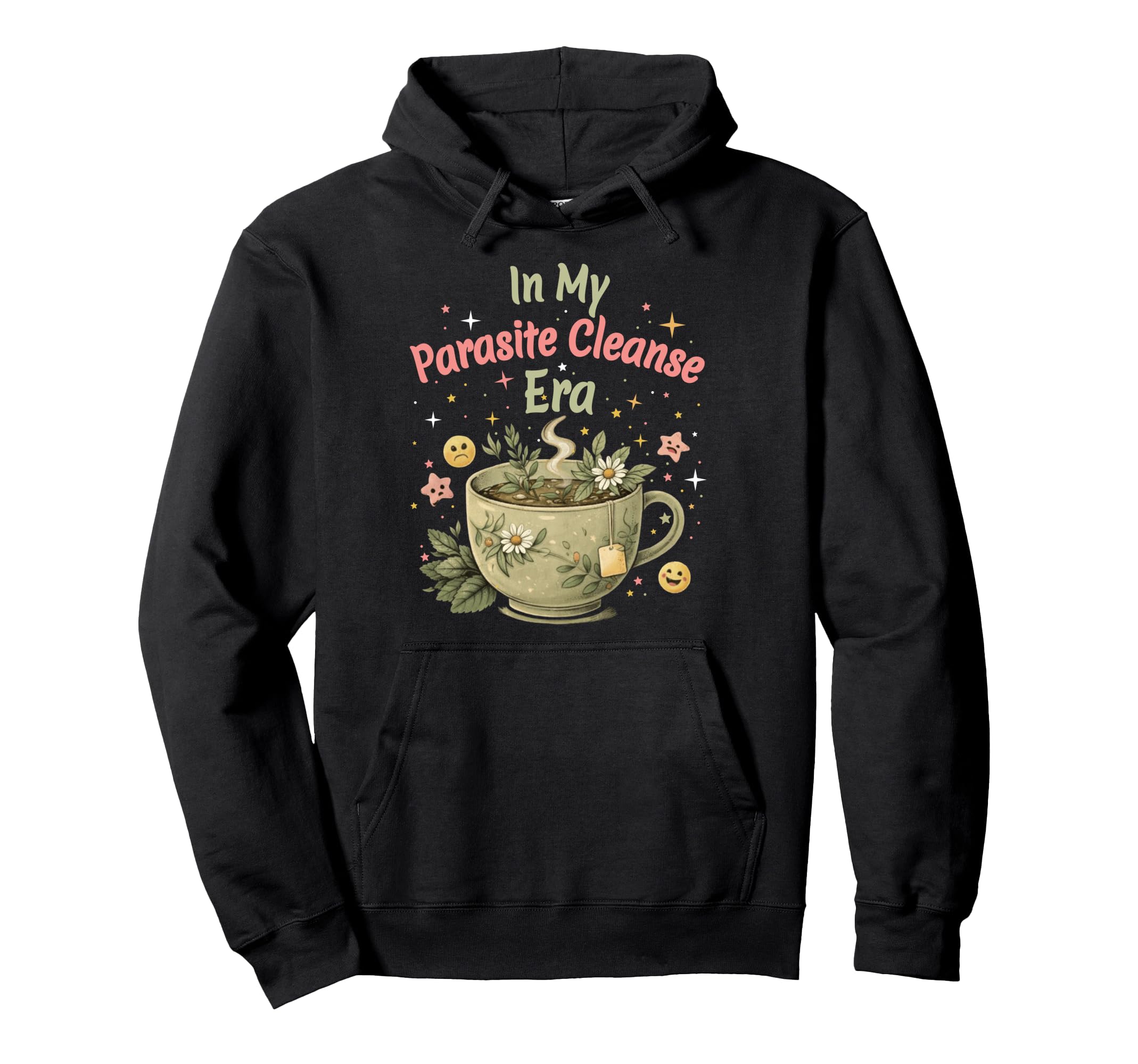 Funny Wellness Vibes Aesthetic Tea Hoodie - Casual Everyday Wear Men Women - T-Shirt, Sweatshirt, Hoodie