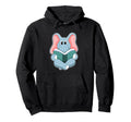 Elephant Nerd Book Hoodie - Minimalist Print Men Women - T-Shirt, Sweatshirt, Hoodie