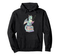 Pastel Dragon Reading Books Bookworm Hoodie - Custom Art Print for Adults - T-Shirt, Sweatshirt, Hoodie