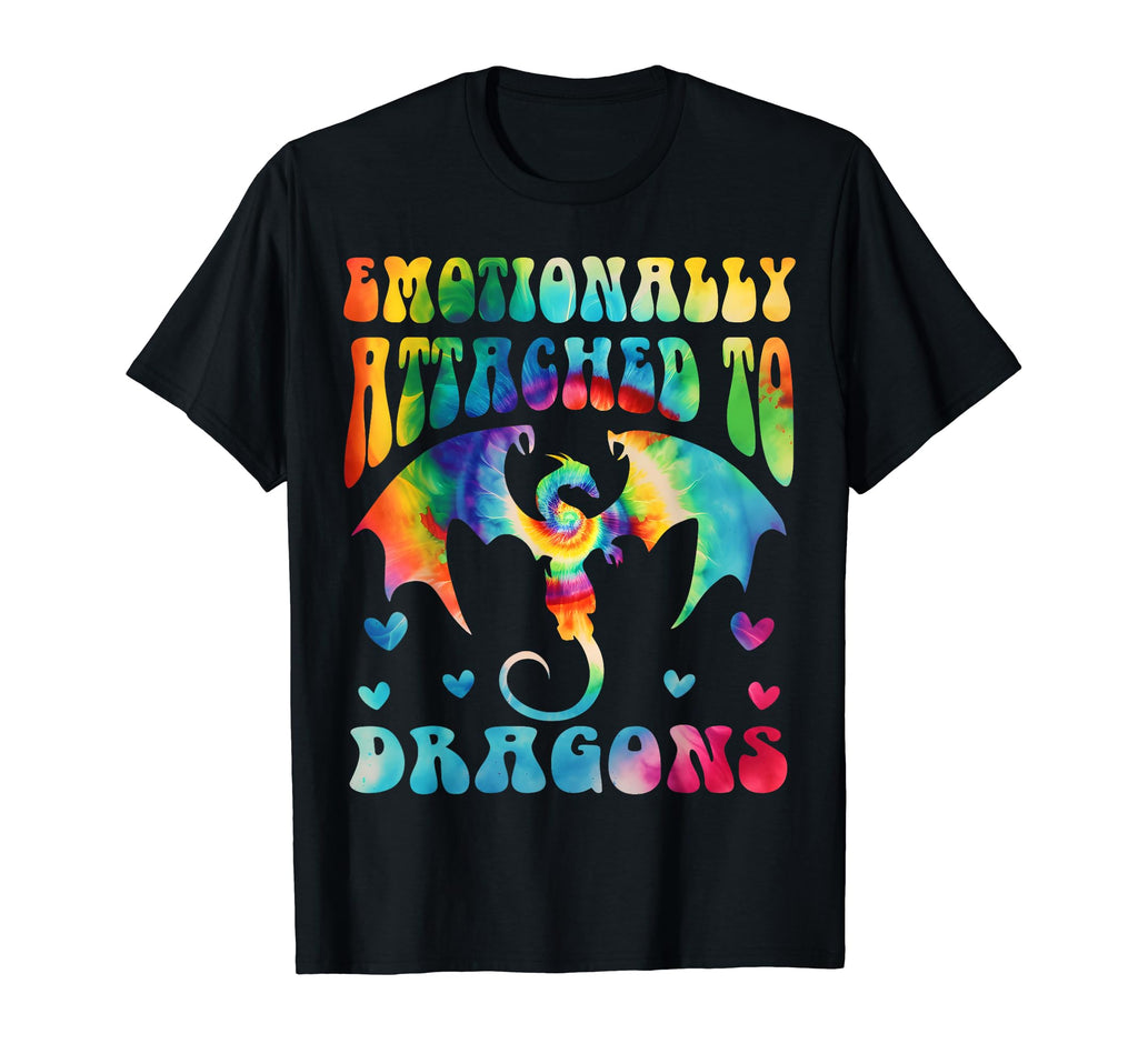 Emotionally Attached To Dragons Books T-Shirt - Graphic Print Unisex - T-Shirt, Sweatshirt, Hoodie