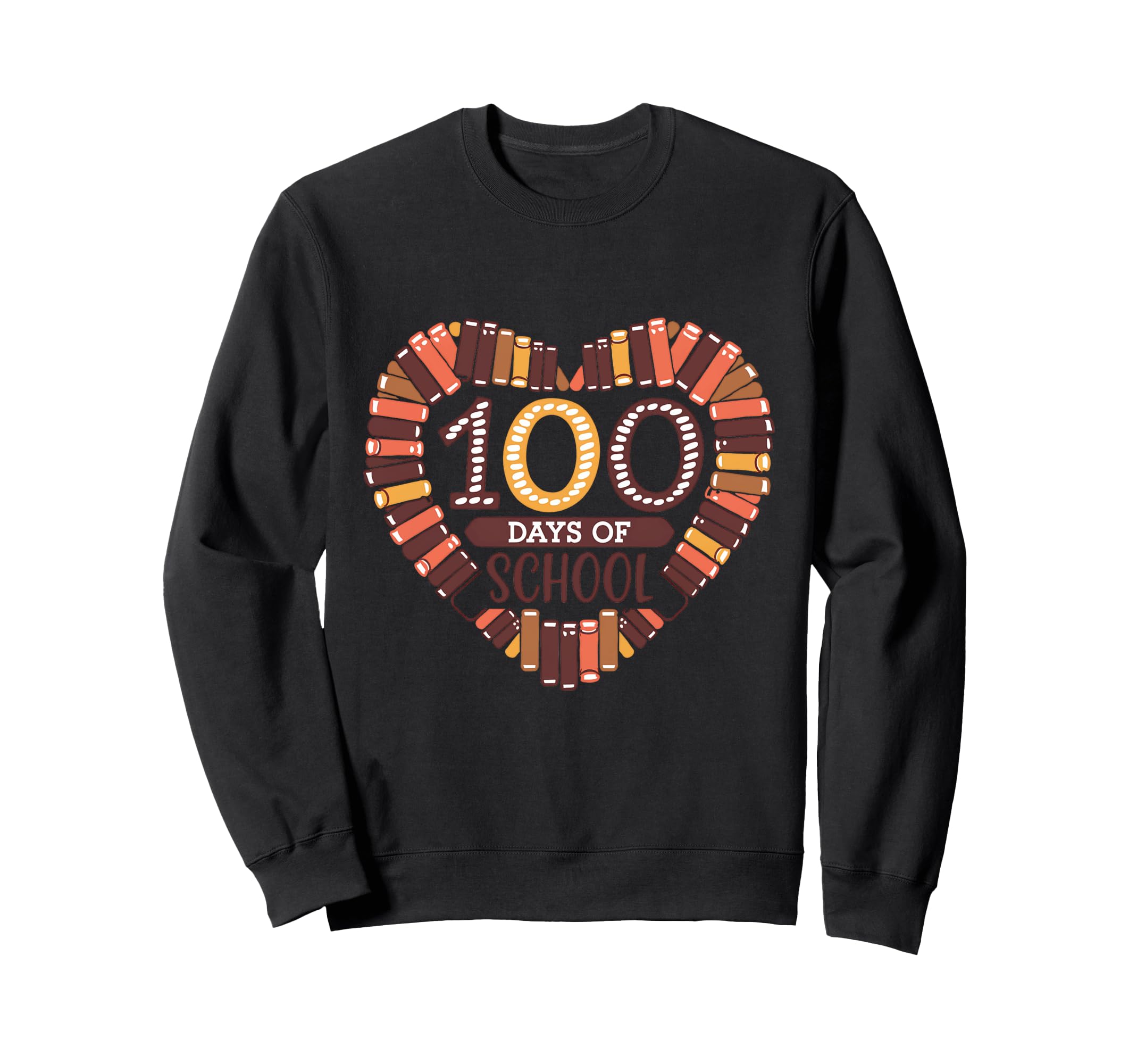 100 Day School And Who Love Books Sweatshirt - Trendy Graphic Unisex - T-Shirt, Sweatshirt, Hoodie