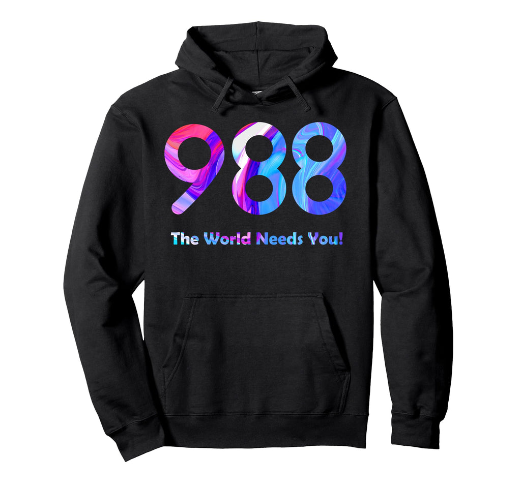 988 Suicide Prevention Stay Tomorrow Hoodie - Casual Everyday Wear Unisex - T-Shirt, Sweatshirt, Hoodie