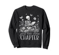 Book Lovers Skeleton Just One More Sweatshirt - Unique Graphic Unisex - T-Shirt, Sweatshirt, Hoodie
