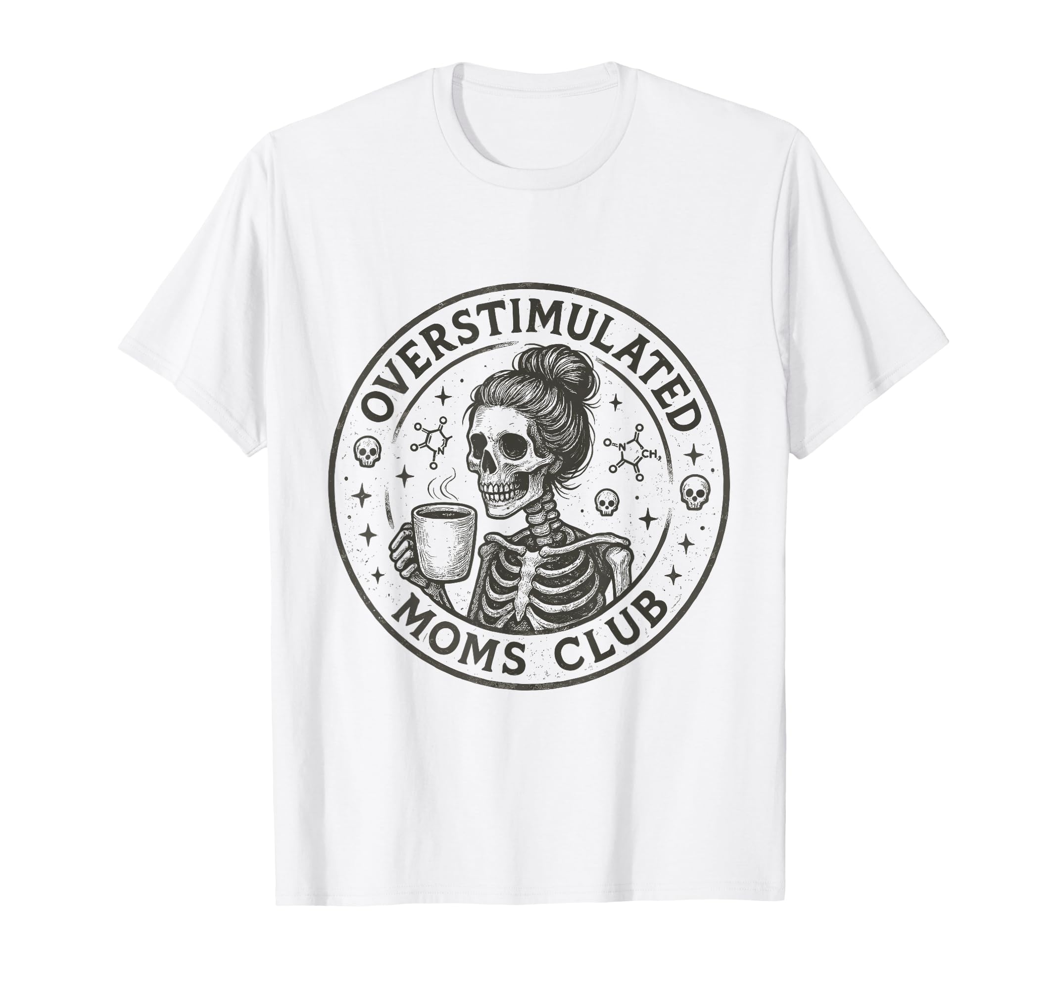Moms Club Overstimulated Groovy T-Shirt - Unique Graphic for Adults - T-Shirt, Sweatshirt, Hoodie