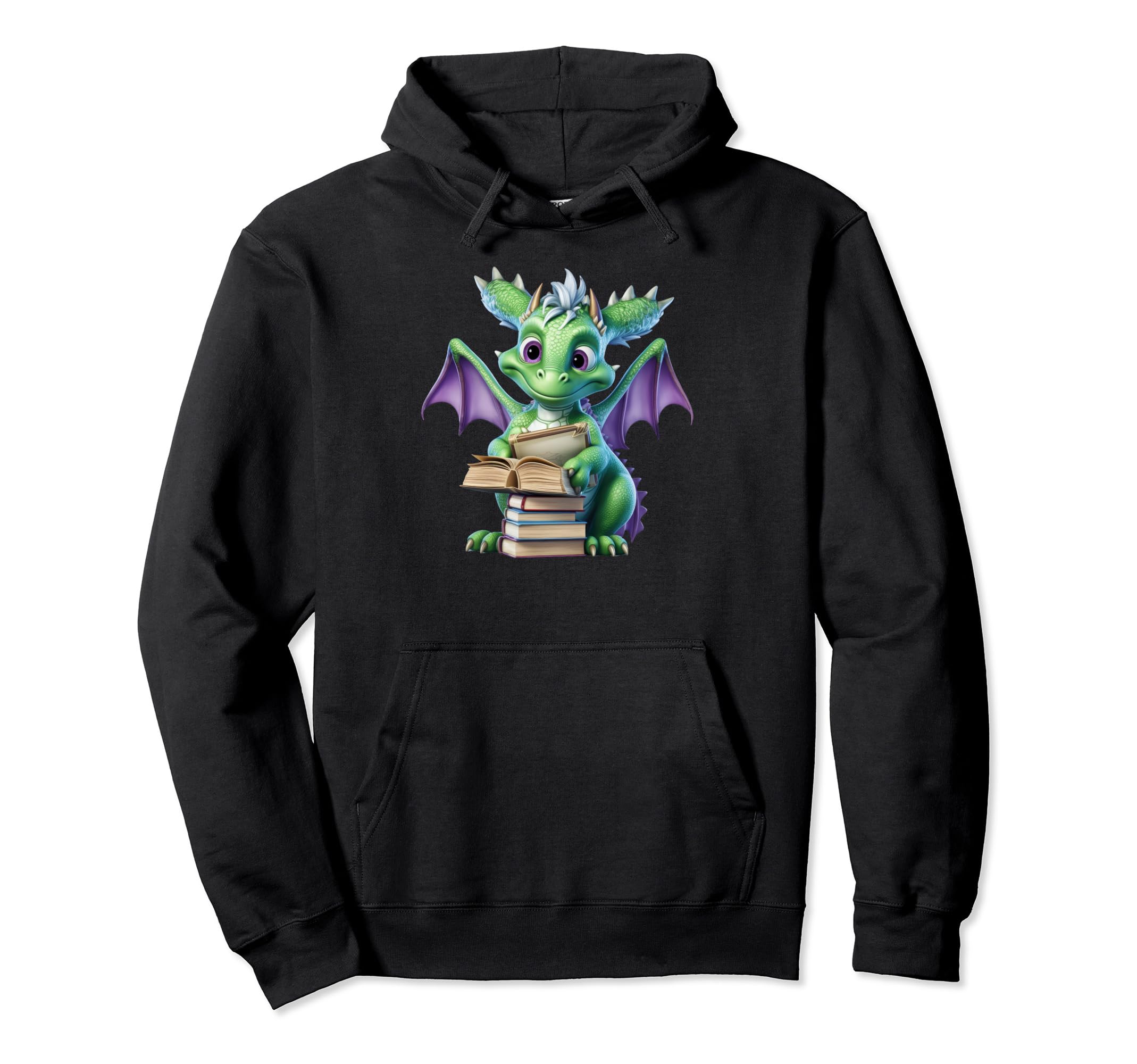 Chinese Year Dragon Dragon Books Hoodie - Minimalist Print Men Women - T-Shirt, Sweatshirt, Hoodie