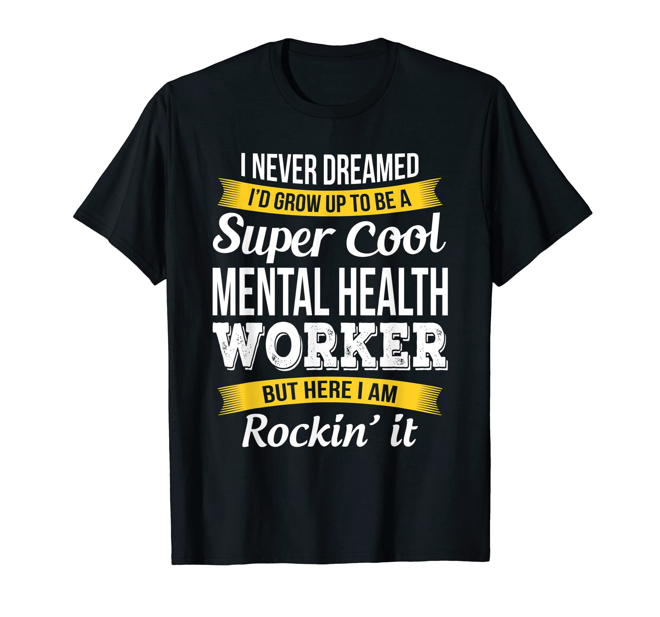 Mental Health Worker Funny Gift T-Shirt - Minimalist Print Men Women - T-Shirt, Sweatshirt, Hoodie