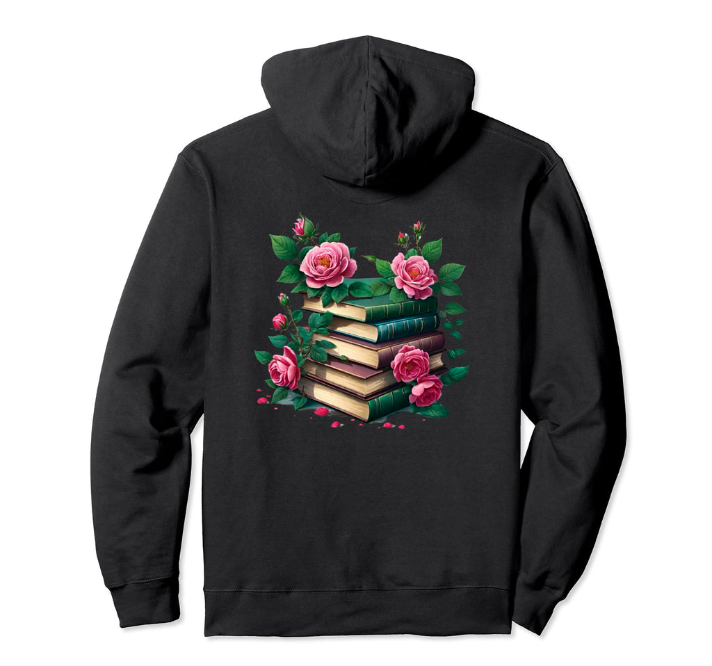 Book Worm Book Stack Reading Addict Hoodie - Unique Graphic Unisex - T-Shirt, Sweatshirt, Hoodie