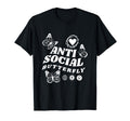 Im Anti Social Butterfly Insects T-Shirt - Custom Art Print Unisex - T-Shirt, Sweatshirt, Hoodie