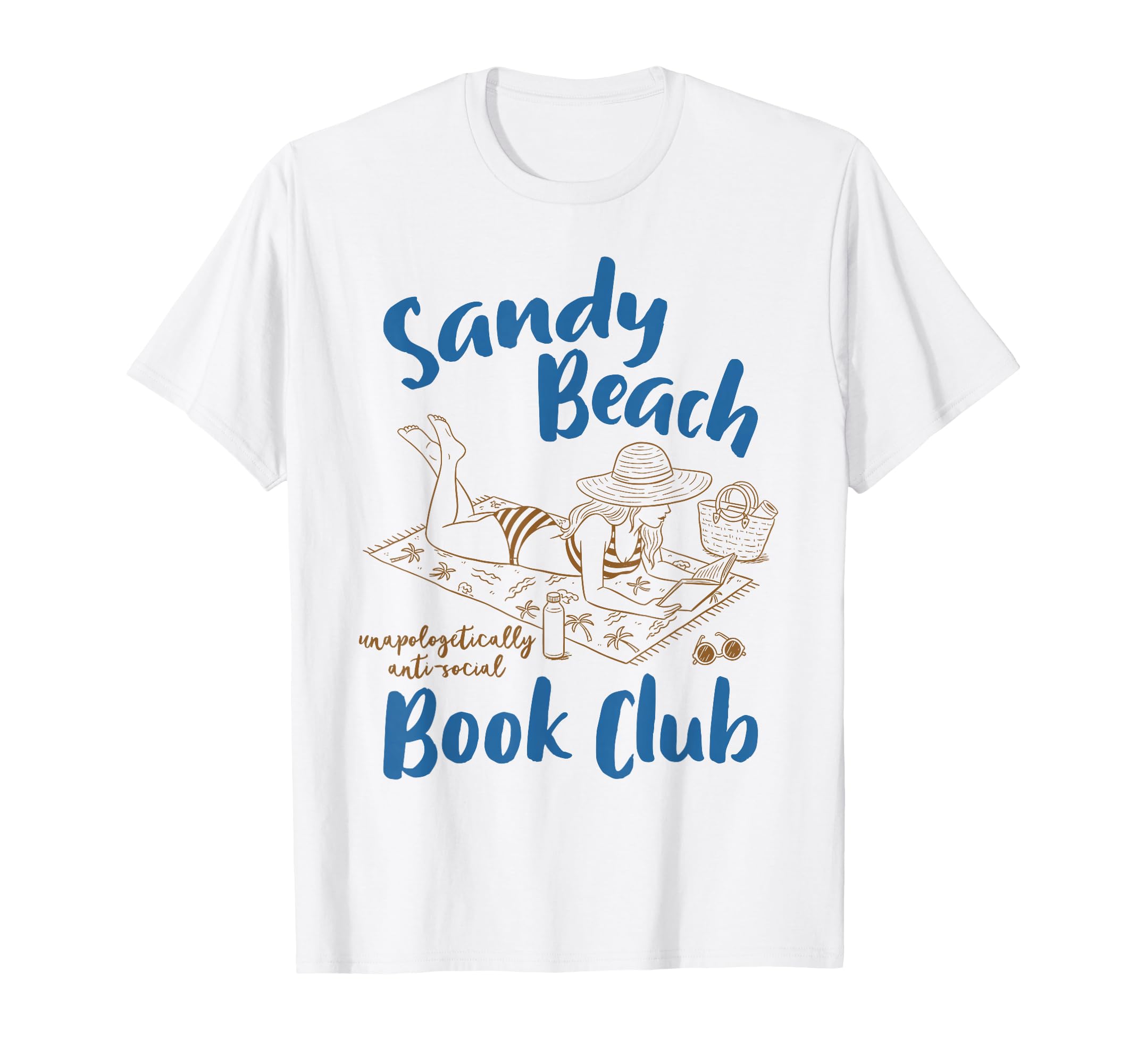 Reading Book Lover Bookish Summer Sandy T-Shirt - Novelty Apparel Unisex - T-Shirt, Sweatshirt, Hoodie