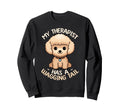 Poodle Therapy Service Dog Sweatshirt - Trendy Graphic Unisex - T-Shirt, Sweatshirt, Hoodie