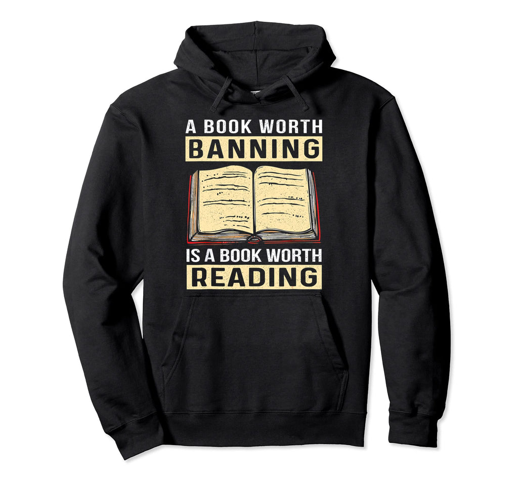 Censorship Book Reading Nerd I Read Hoodie - Aesthetic Graphic Men Women - T-Shirt, Sweatshirt, Hoodie