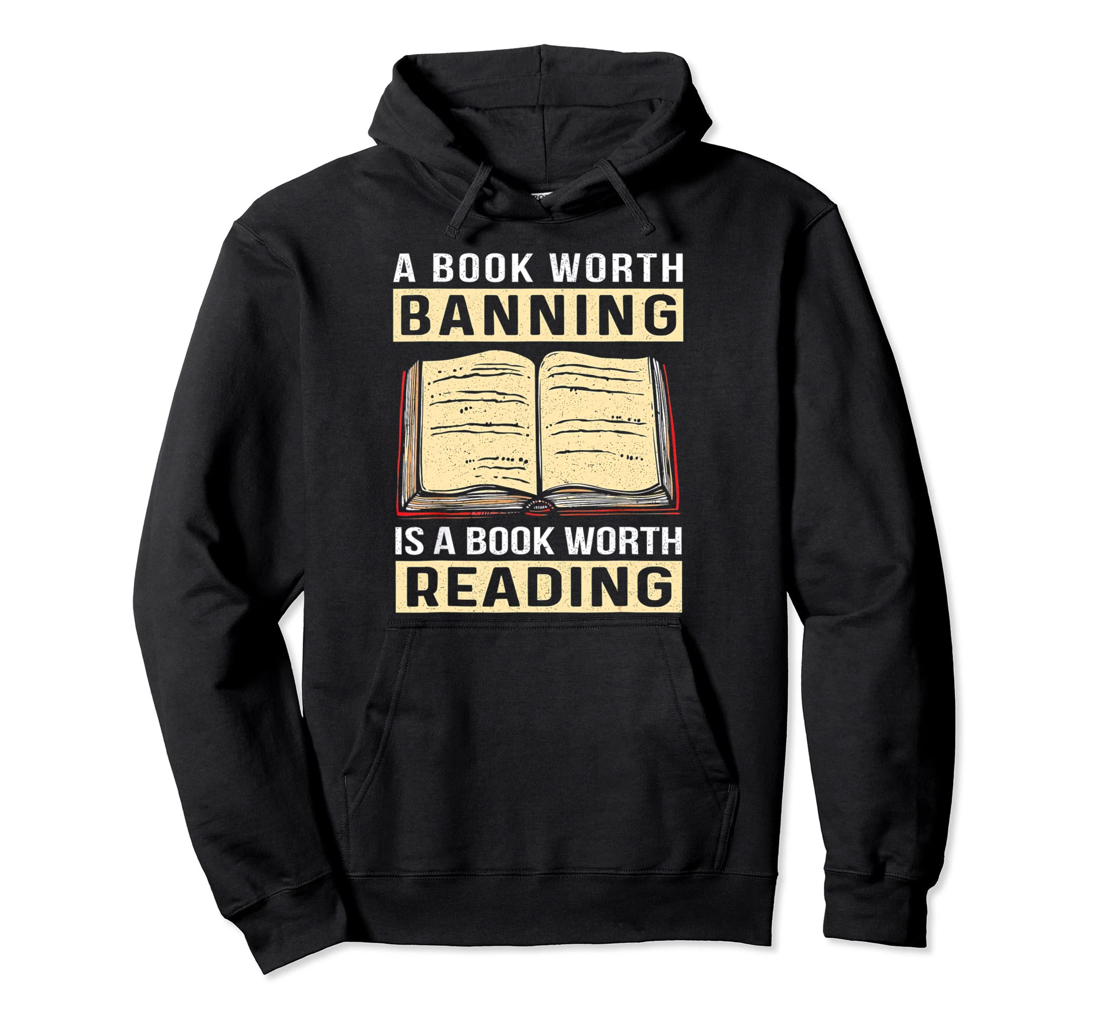 Censorship Book Reading Nerd I Read Hoodie - Aesthetic Graphic Men Women - T-Shirt, Sweatshirt, Hoodie