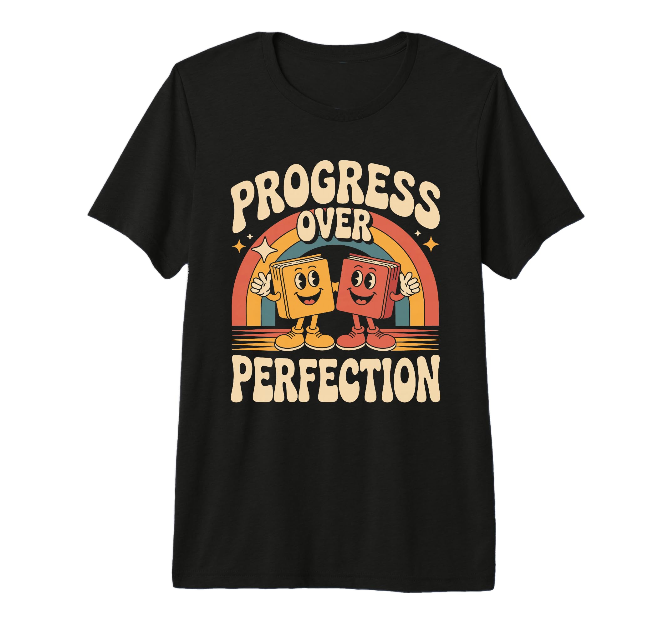 Progress Over Perfection Dyslexia T-Shirt - Minimalist Print Men Women - T-Shirt, Sweatshirt, Hoodie