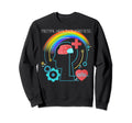 Mental Health Rainbow Sweatshirt - Graphic Print Unisex - T-Shirt, Sweatshirt, Hoodie