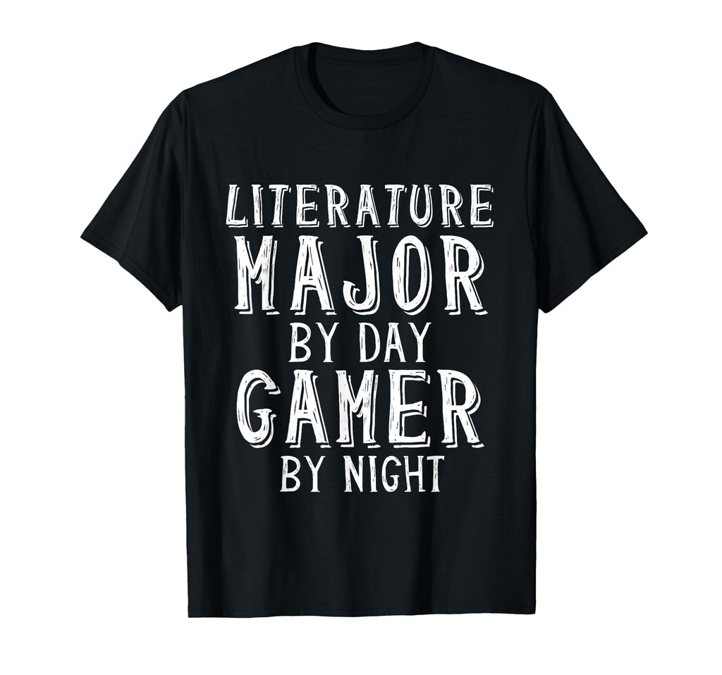 Literature Major Day Gamer Night T-Shirt - Aesthetic Graphic Men Women - T-Shirt, Sweatshirt, Hoodie