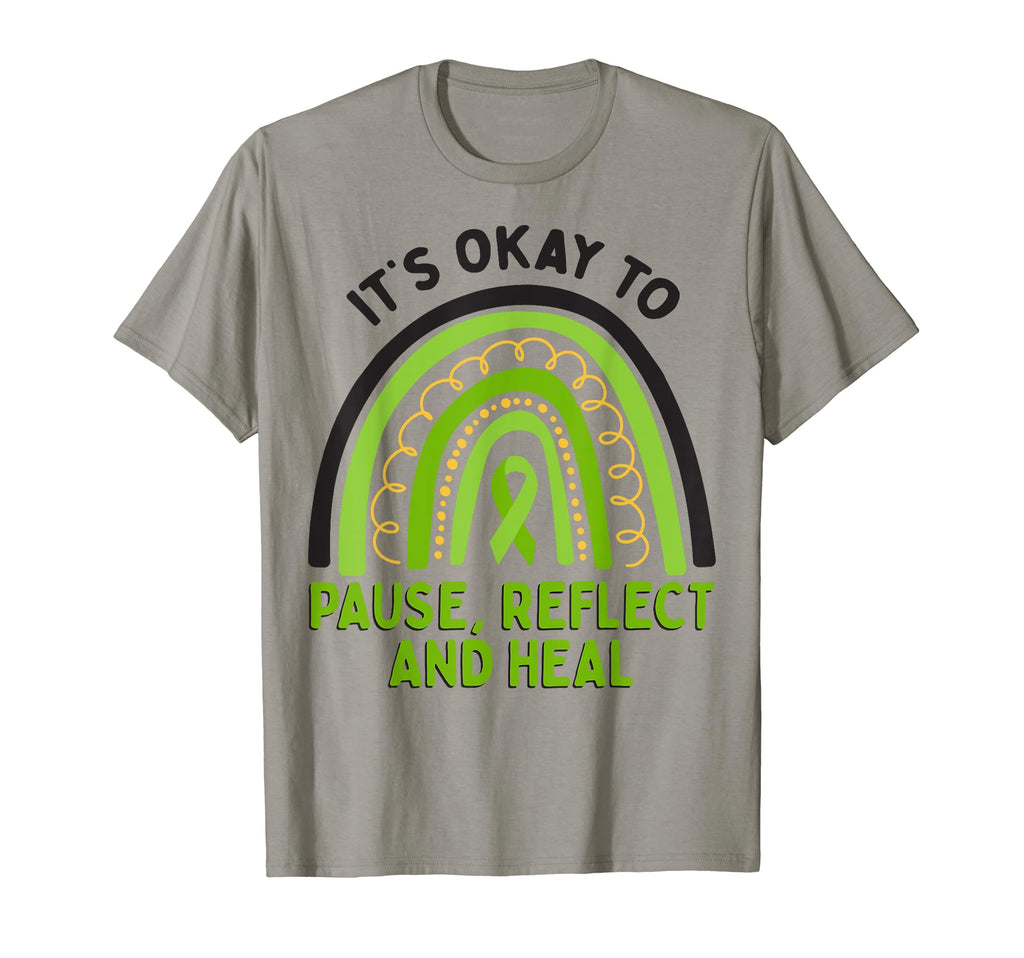 Pause Reflect And Heal Depression Mental T-Shirt - Novelty Apparel Unisex - T-Shirt, Sweatshirt, Hoodie