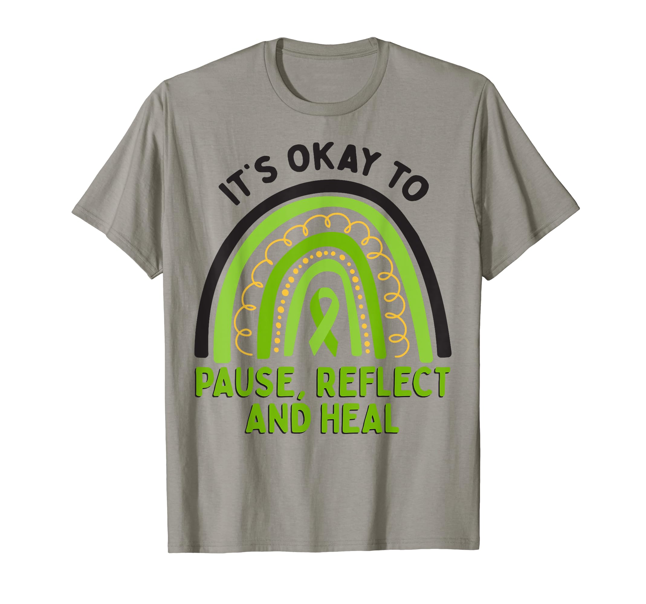 Pause Reflect And Heal Depression Mental T-Shirt - Novelty Apparel Unisex - T-Shirt, Sweatshirt, Hoodie