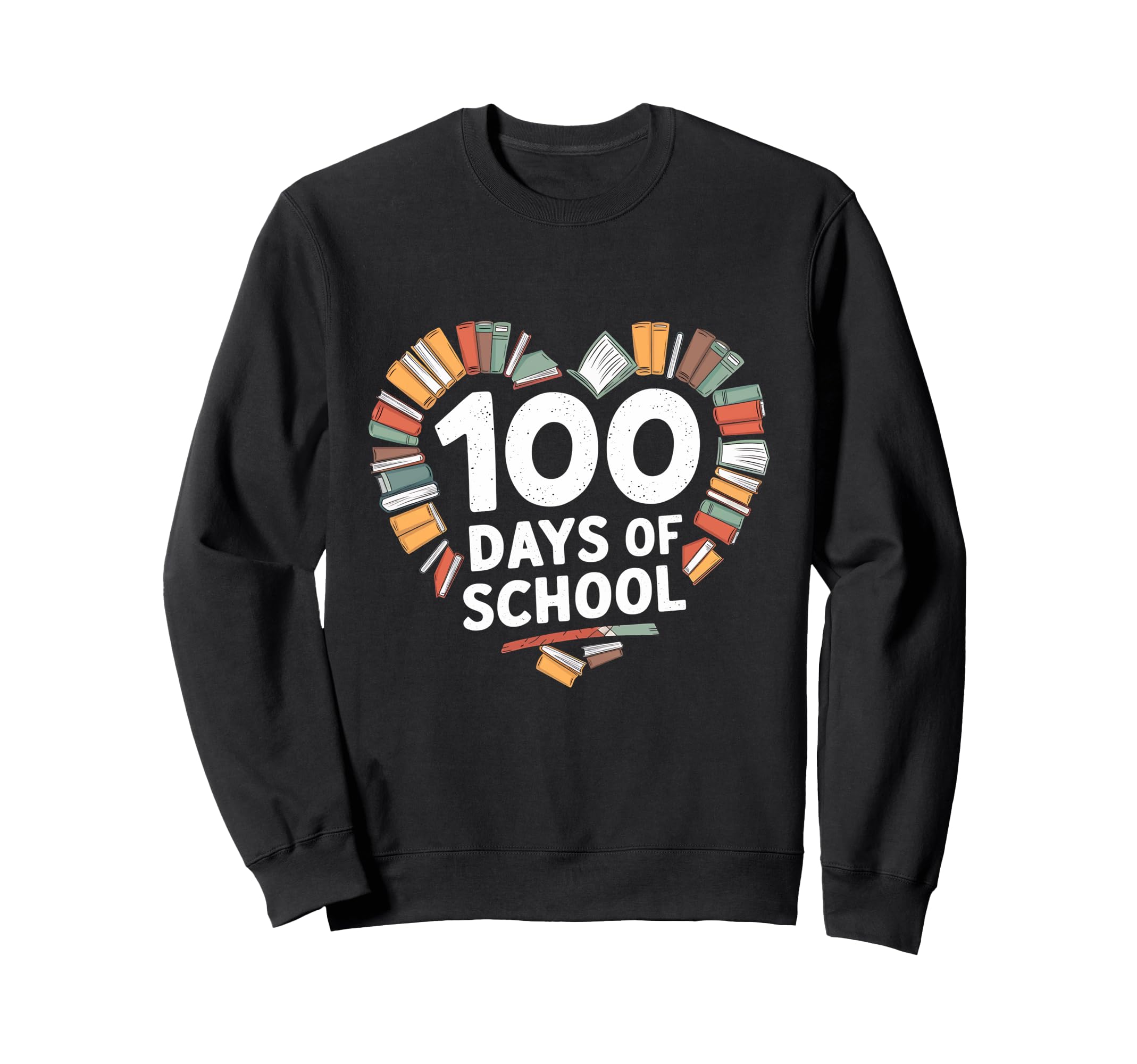 100 Days School Books Reading Lover Sweatshirt - Novelty Apparel Unisex - T-Shirt, Sweatshirt, Hoodie