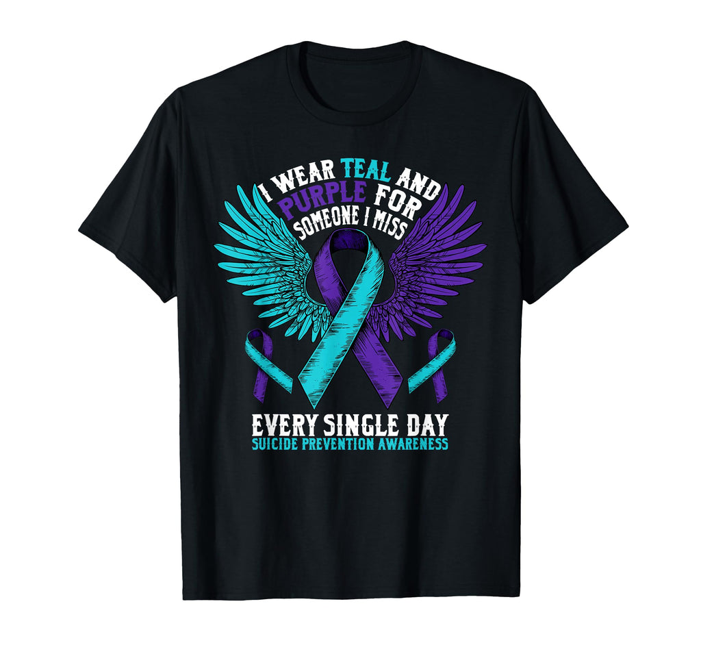 Suicide Prevention Awareness Purple T-Shirt - Novelty Apparel Men Women - T-Shirt, Sweatshirt, Hoodie