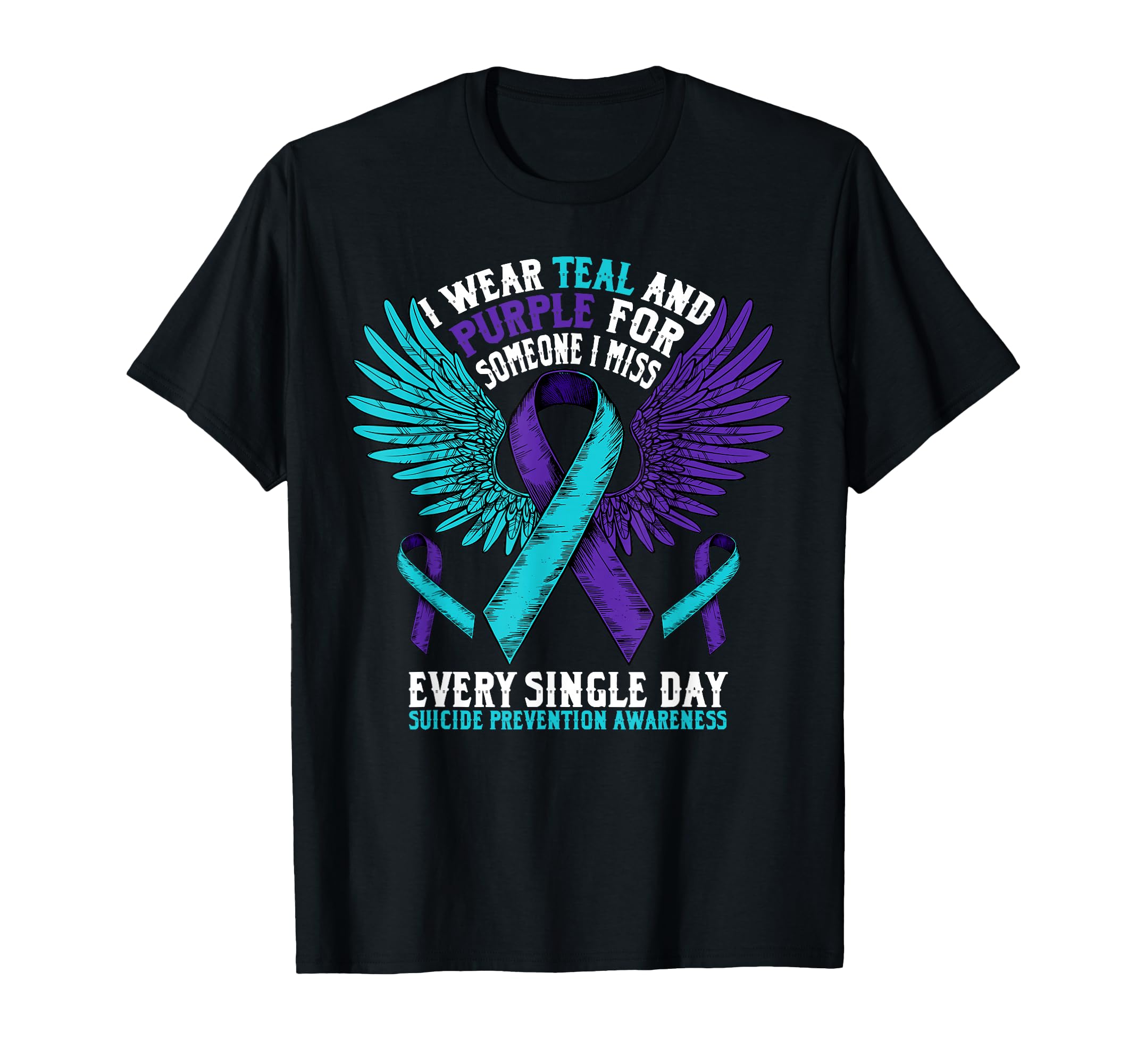 Suicide Prevention Awareness Purple T-Shirt - Novelty Apparel Men Women - T-Shirt, Sweatshirt, Hoodie