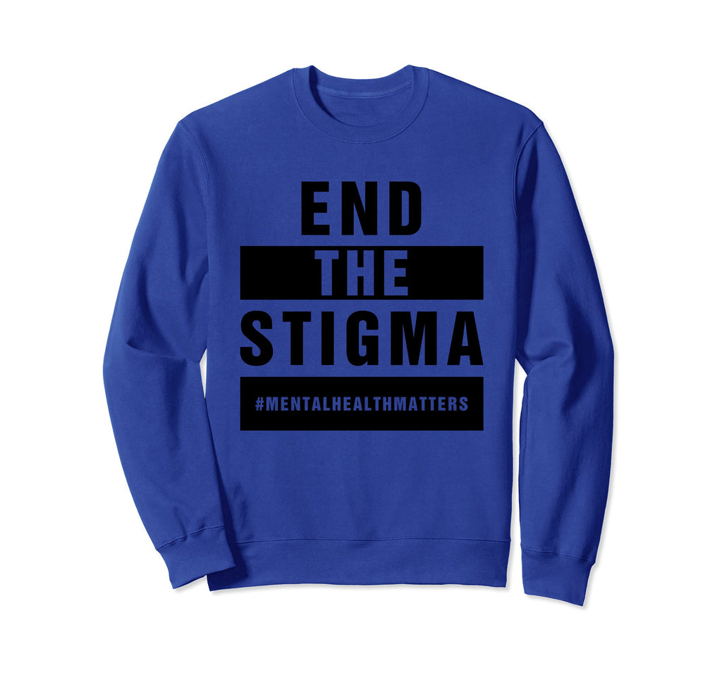 End Stigma Mental Health Awareness Sweatshirt - Graphic Print for Adults - T-Shirt, Sweatshirt, Hoodie