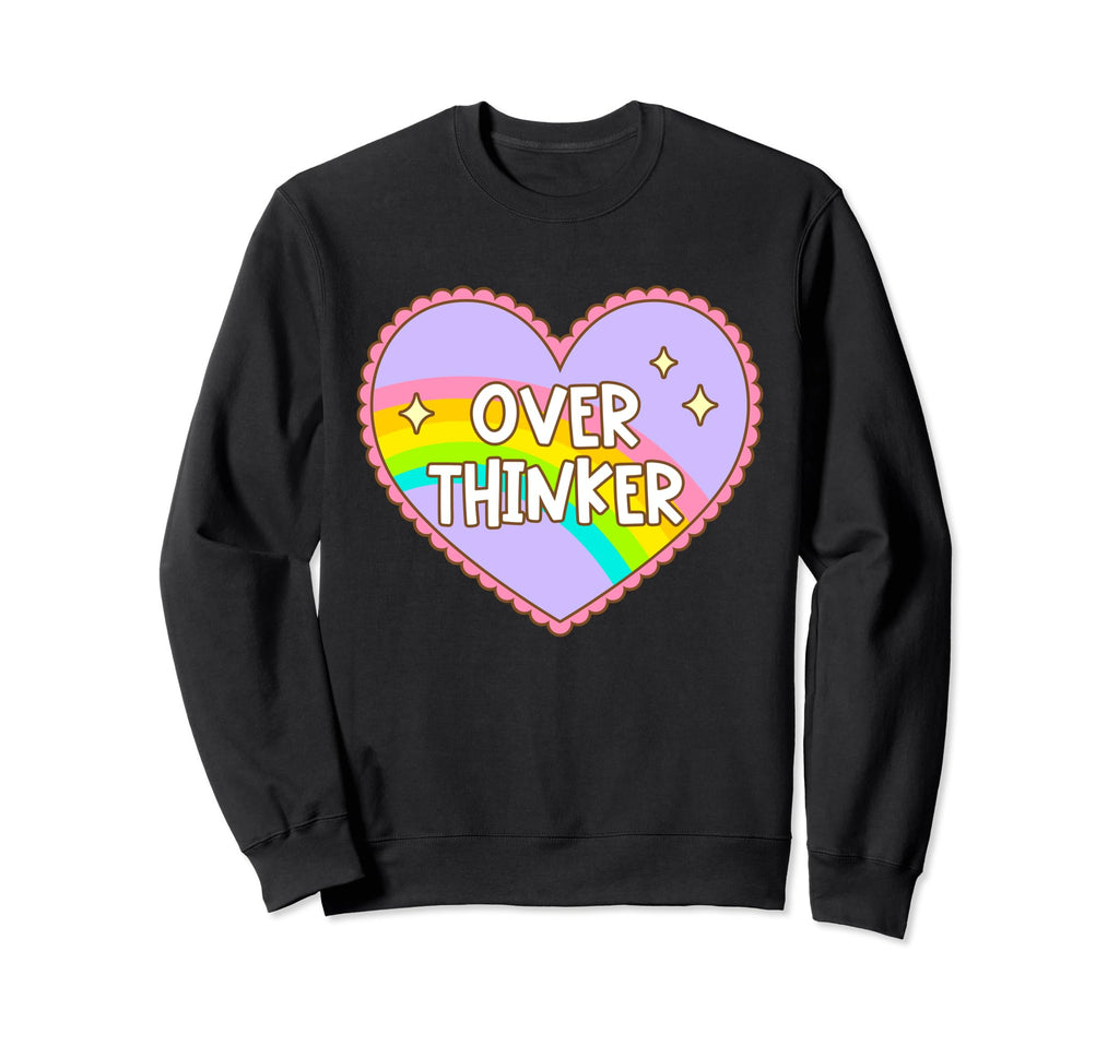 Over Thinker Mental Health Awareness Sweatshirt - Graphic Print Unisex - T-Shirt, Sweatshirt, Hoodie
