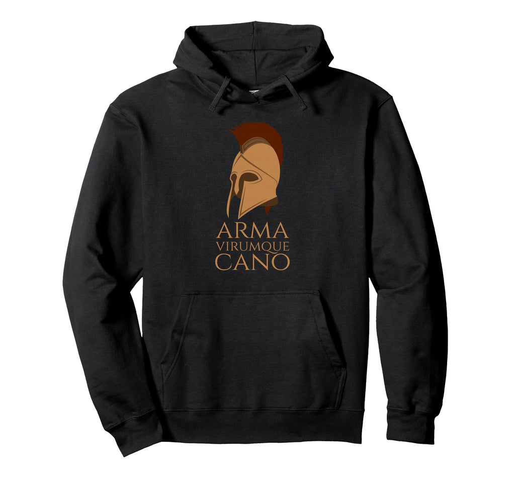 Aeneid Roman Mythology Arma Virumque Hoodie - Unique Graphic for Adults - T-Shirt, Sweatshirt, Hoodie