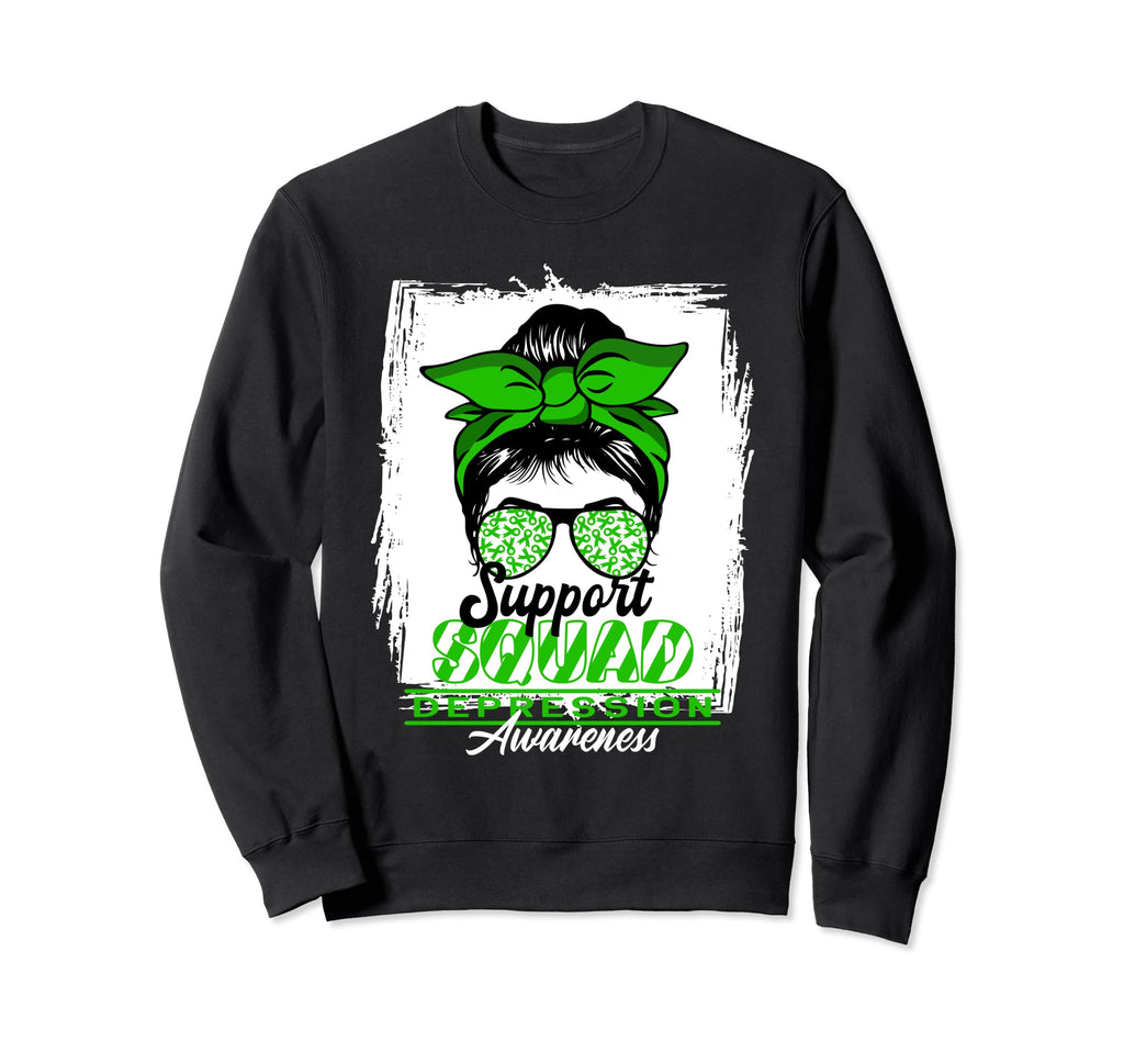 Messy Bun Support Awareness Sweatshirt - Fun Novelty Design for Adults - T-Shirt, Sweatshirt, Hoodie
