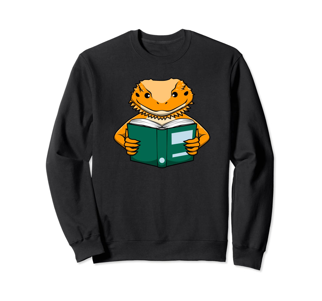 Lizards Reading Books Literature Sweatshirt - Custom Art Print for Adults - T-Shirt, Sweatshirt, Hoodie