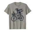Italian Greyhound Whippet Bicycle T-Shirt - Custom Art Print Men Women - T-Shirt, Sweatshirt, Hoodie