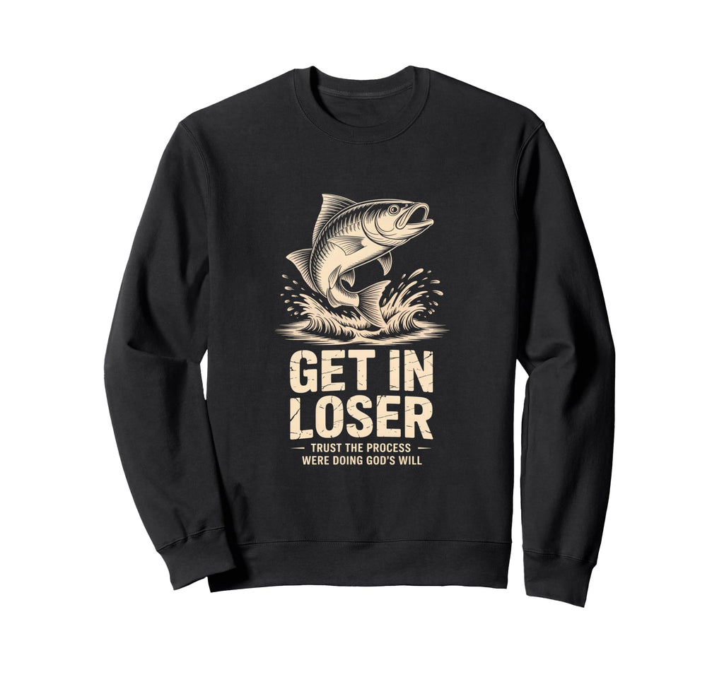 Get Loser Funny Fish Jumping Sweatshirt - Unique Graphic Unisex - T-Shirt, Sweatshirt, Hoodie