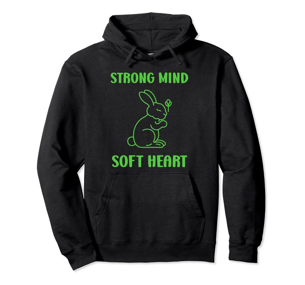 Animal Strong Mind Soft Heart Mental Hoodie - Aesthetic Graphic for Adults - T-Shirt, Sweatshirt, Hoodie