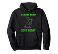 Animal Strong Mind Soft Heart Mental Hoodie - Aesthetic Graphic for Adults - T-Shirt, Sweatshirt, Hoodie