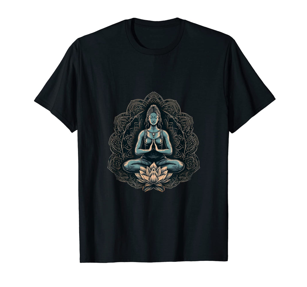Yoga Meditation Lotus Flowers T-Shirt - Streetwear Style for Adults - T-Shirt, Sweatshirt, Hoodie