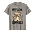 Professional Overthinker Cat Introvert T-Shirt - Graphic Print for Adults - T-Shirt, Sweatshirt, Hoodie