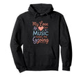 My Love Music Keeps Me Going Hoodie - Graphic Print for Adults - T-Shirt, Sweatshirt, Hoodie