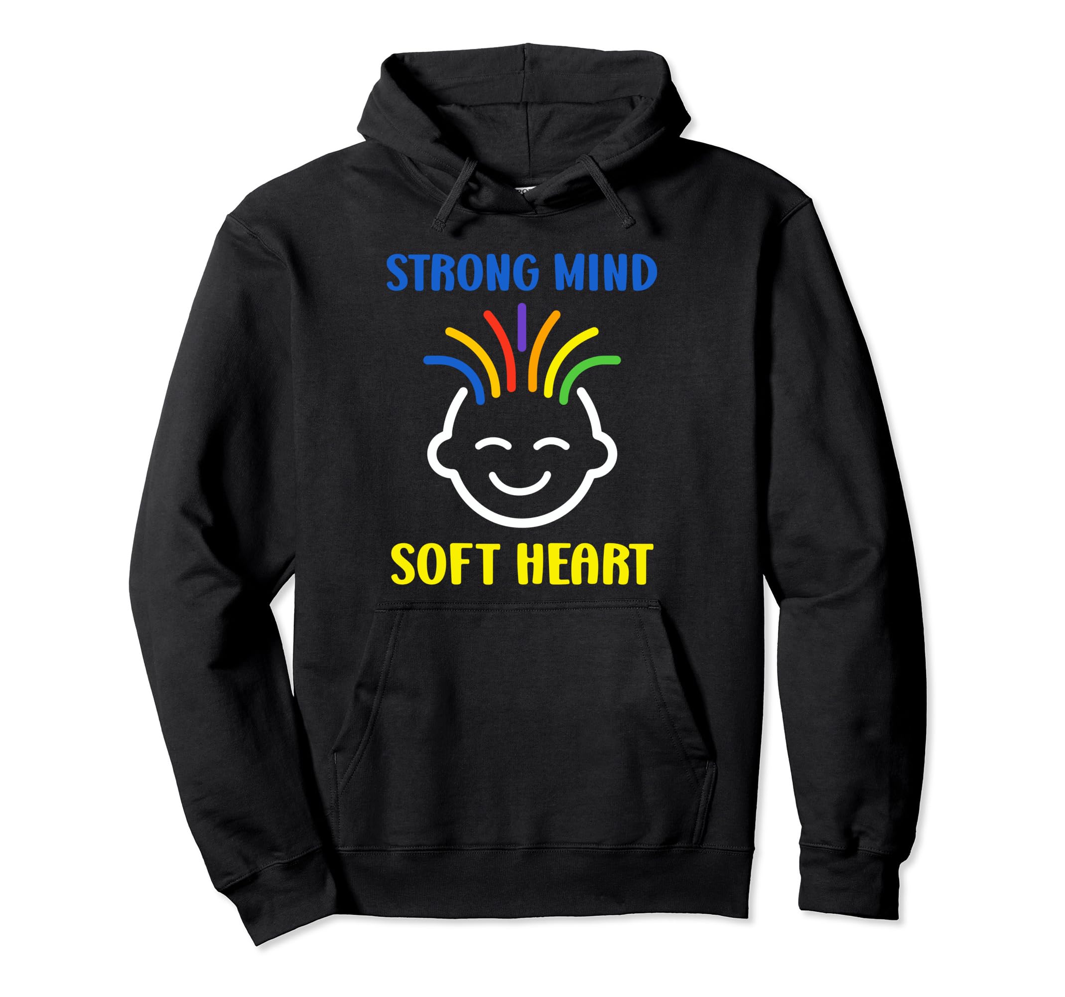 Brain Illness Strong Mind Soft Heart Hoodie - Novelty Apparel Men Women - T-Shirt, Sweatshirt, Hoodie