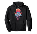 Meditation Jellyfish Yoga Pose Relaxing Hoodie - Minimalist Print Unisex - T-Shirt, Sweatshirt, Hoodie
