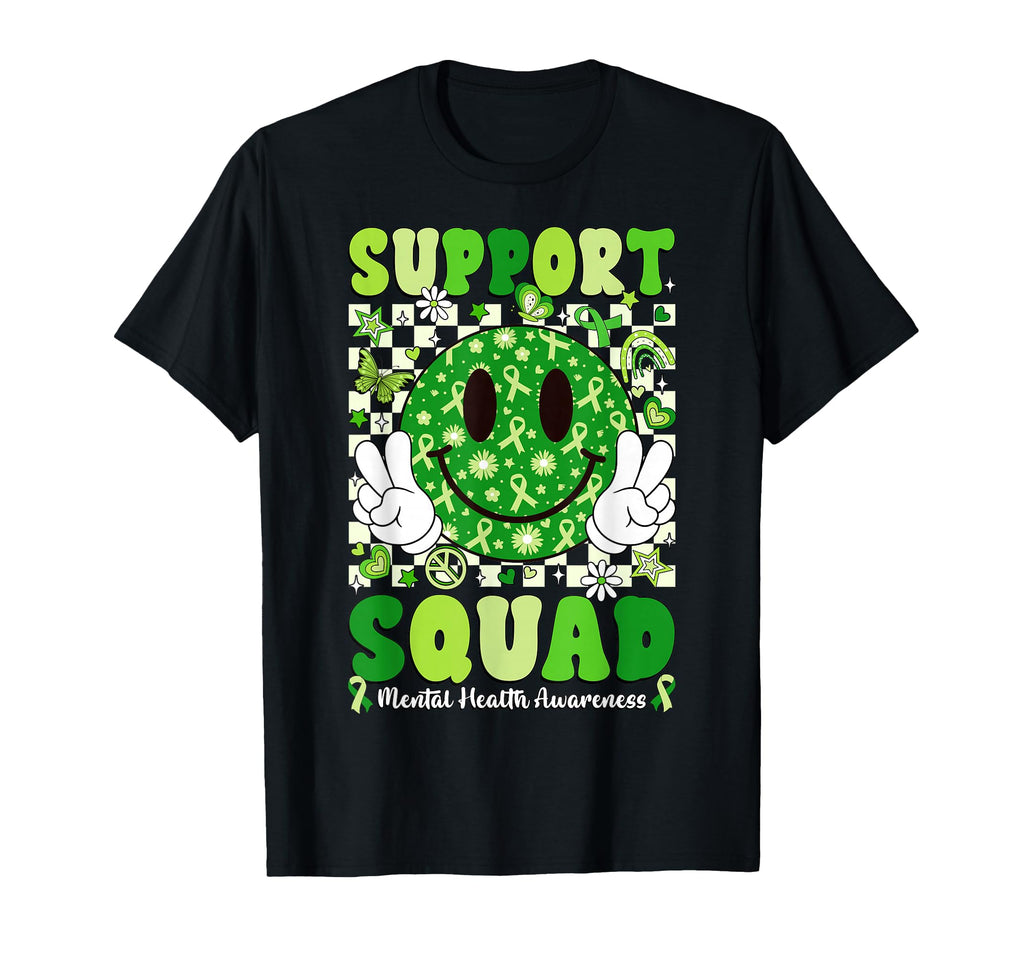 Support Squad Mental Health Matters T-Shirt - Minimalist Print Men Women - T-Shirt, Sweatshirt, Hoodie