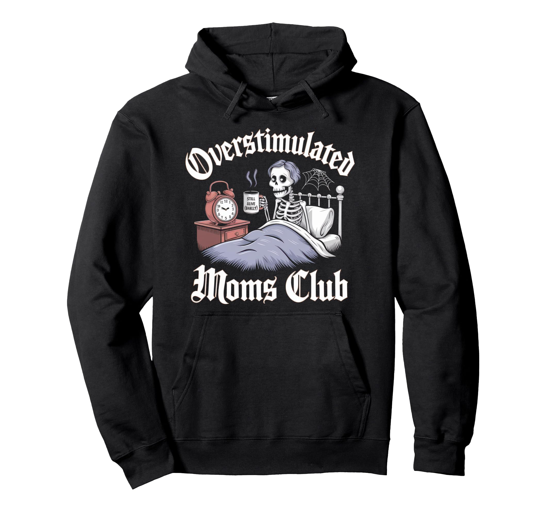 Overstimulated Moms Club Mom Hoodie - Minimalist Print Men Women - T-Shirt, Sweatshirt, Hoodie
