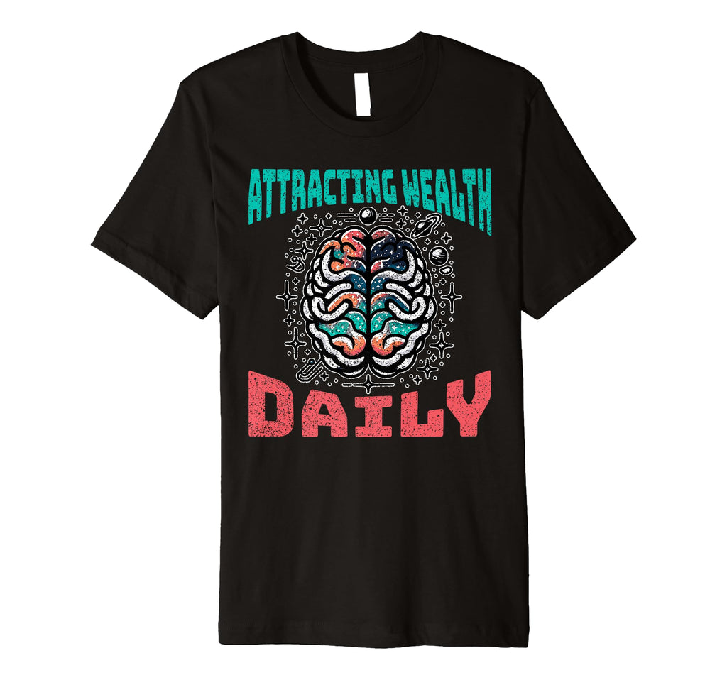 Attracting Wealth Daily Cosmic T-Shirt - Fun Novelty Design for Adults - T-Shirt, Sweatshirt, Hoodie