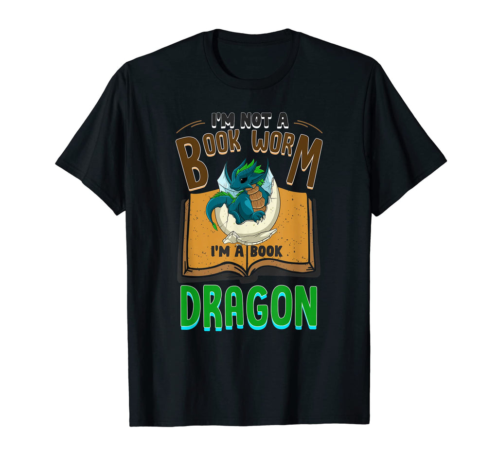 Im Not Bookworm Im Book Dragon T-Shirt - Minimalist Print Unisex - T-Shirt, Sweatshirt, Hoodie