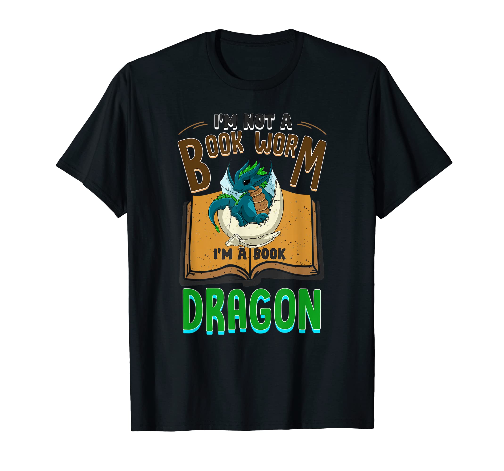 Im Not Bookworm Im Book Dragon T-Shirt - Minimalist Print Unisex - T-Shirt, Sweatshirt, Hoodie