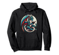 Dragon Reading Book Dragon Enthusiast Hoodie - Novelty Apparel for Adults - T-Shirt, Sweatshirt, Hoodie
