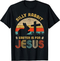 Silly Rabbit Easter is for Jesus Christian Tee Unisex T-shirt, Sweatshirt, Hoodie, Long Sleeve Tee - T-Shirt, Sweatshirt, Hoodie