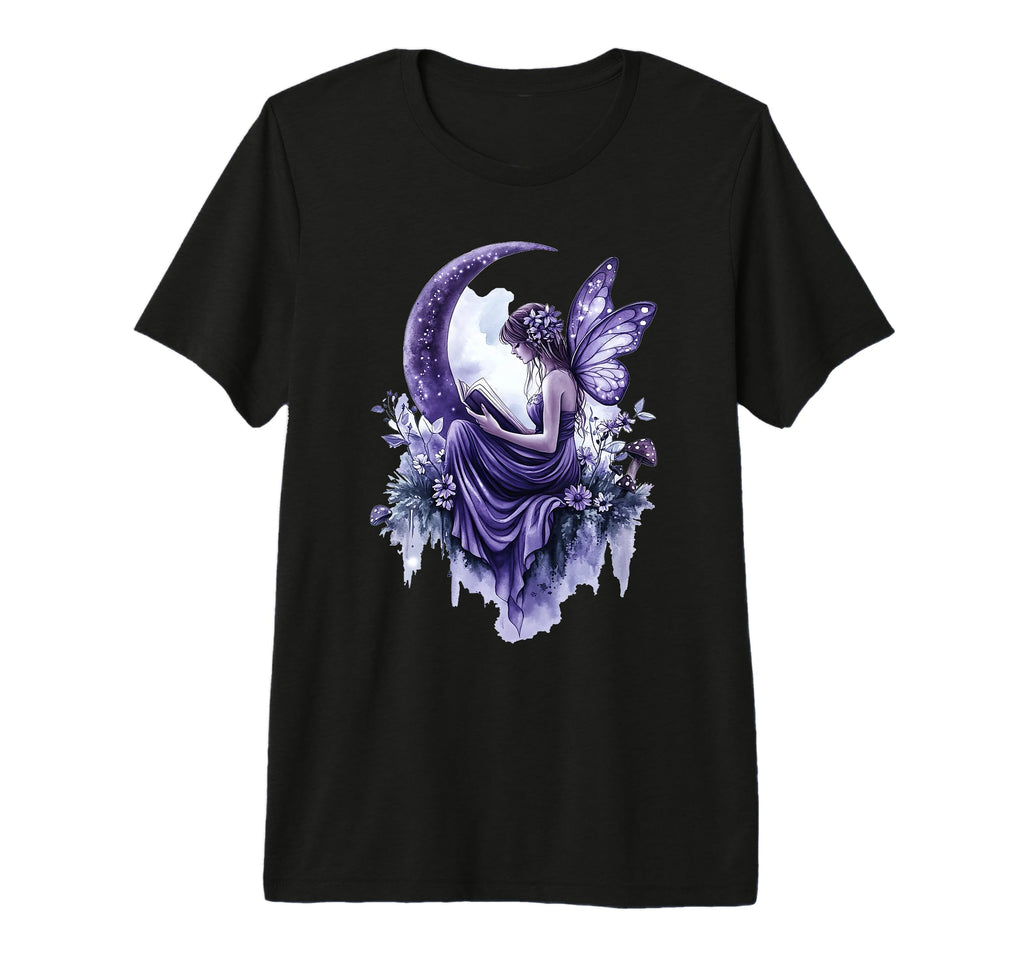 Beautiful Book Fairy Reading T-Shirt - Casual Everyday Wear for Adults - T-Shirt, Sweatshirt, Hoodie