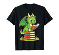 Book Dragon Reading Literature T-Shirt - Fun Novelty Design Men Women - T-Shirt, Sweatshirt, Hoodie